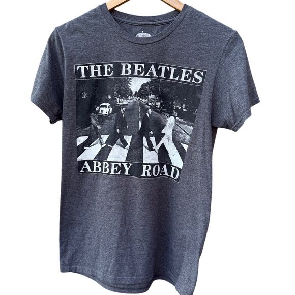 The Beatles Abbey Road gray womens t-shirt Apple Size Small - Picture 1 of 5